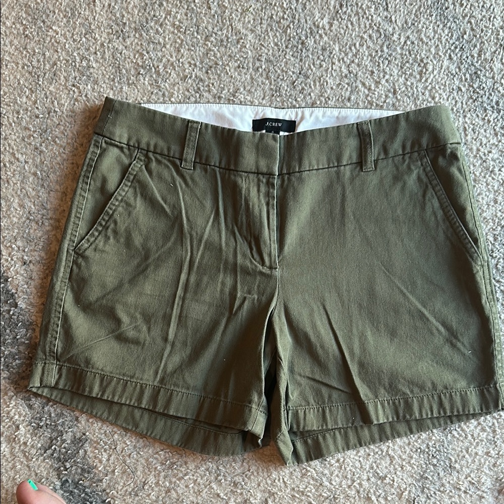 J. Crew Green Olive Shorts size 4